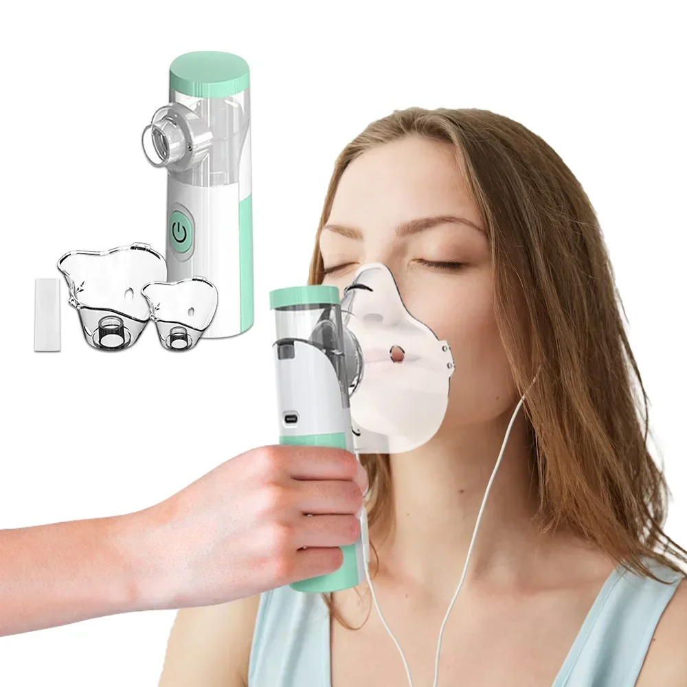 Mini Handheld Nebulizer Silent Inhaler Ultrasonic Atomizer Medical for Cough Asthma Baby Kids Adult nasal inhaler