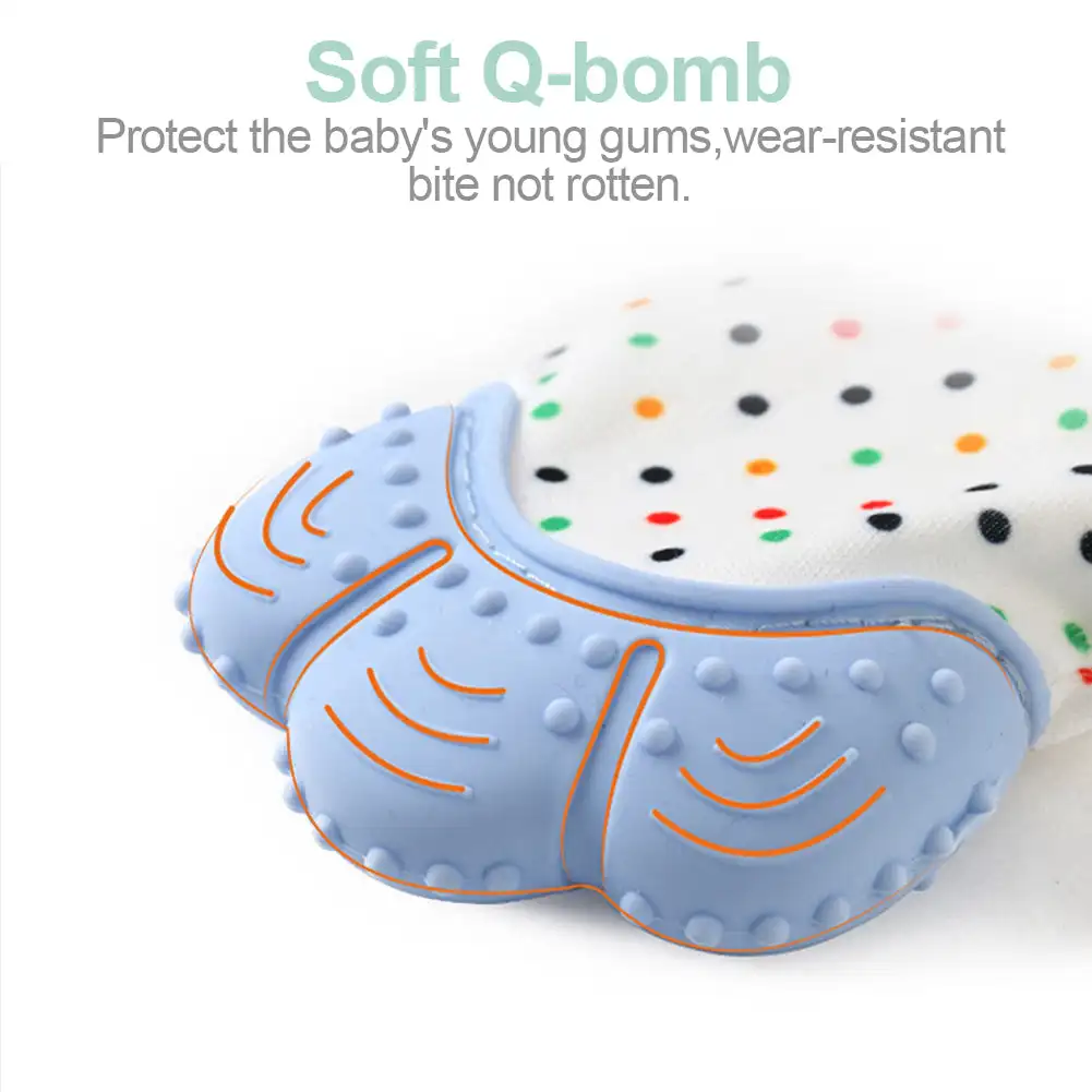 Kids Teething Gloves Mittens Chewable Newborn Dental Care Durable Teether Toys Teething Infant Chewing Toy Baby Care Tools Stuff 4