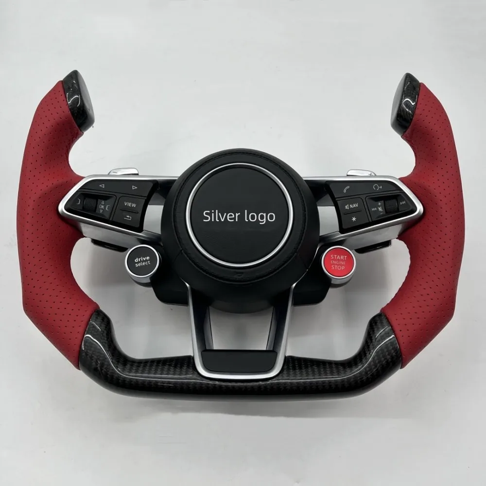 

For VW Volkswagen Golf CC mk4 mk5 mk6 mk7 Tiguan Passat B7 B6 B8 B9 Leather Carbon Fiber LED Steering Wheel (Handle)