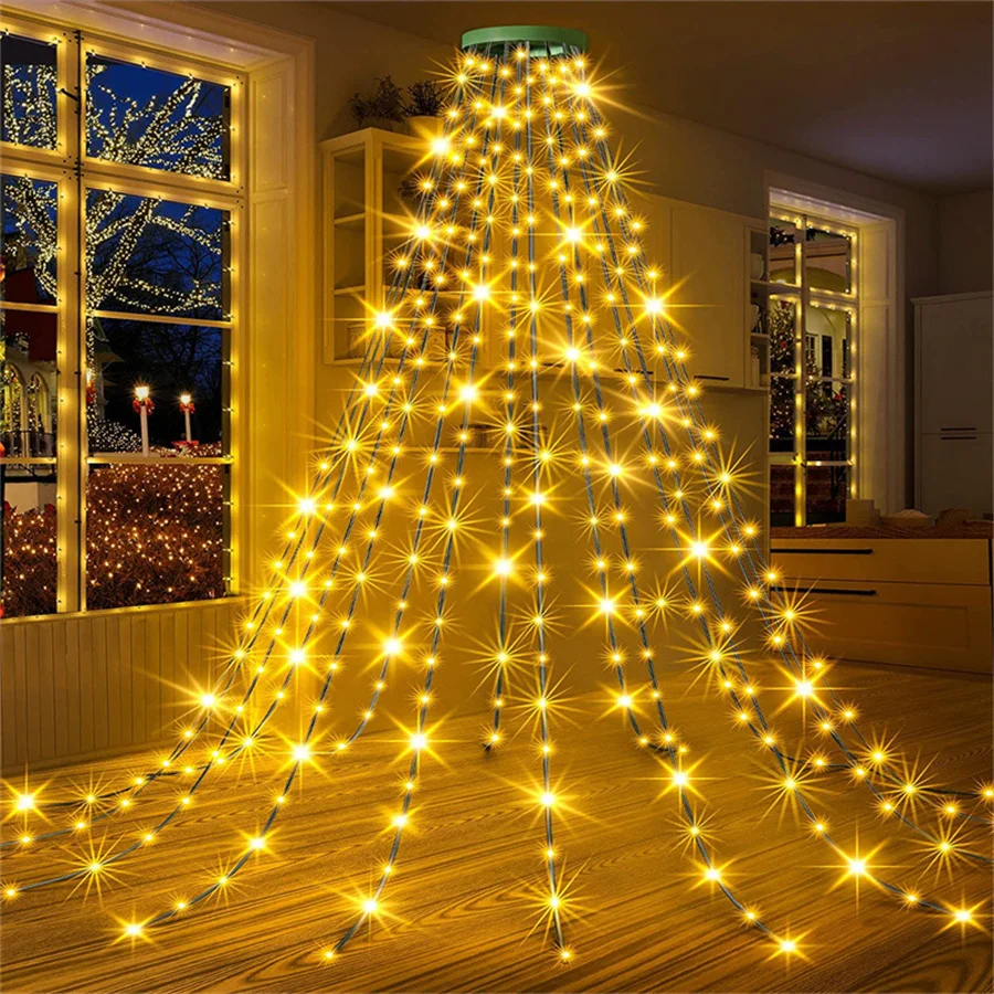 Waterfall fairy lights outdoor deals