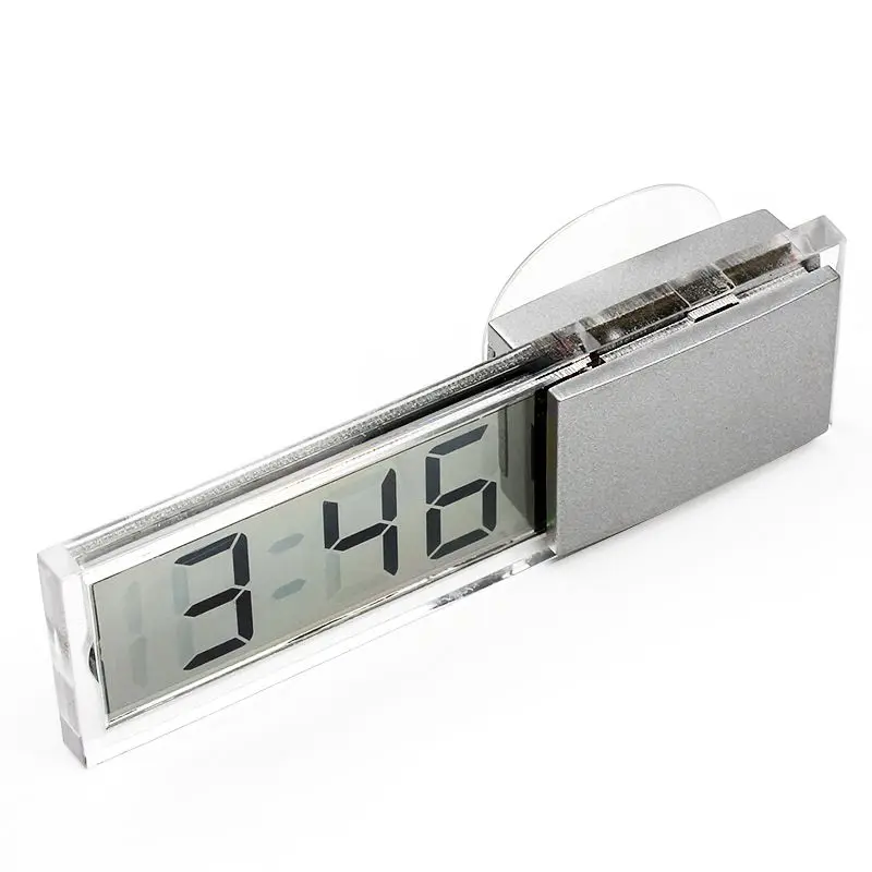 TOOGOO LCD Display Digital Electronic Clock with Sucker LED for All Cars Indoor Outdoor Home 