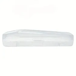 Sleek & Durable Razor Storage Box - Portable and Hygienic Shaver Organizer (Transparent 2pcs)