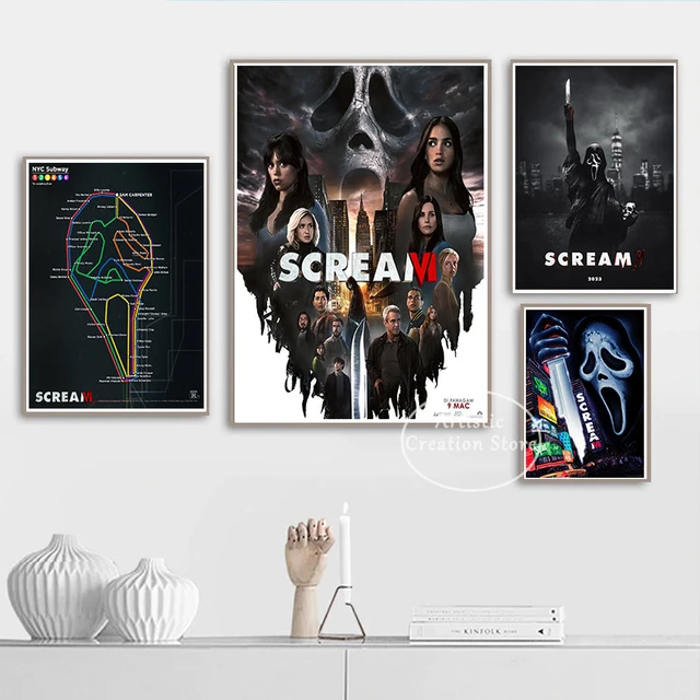 Scream 6 (2023) Movies Poster Wall Art Decor Home Print Full Size