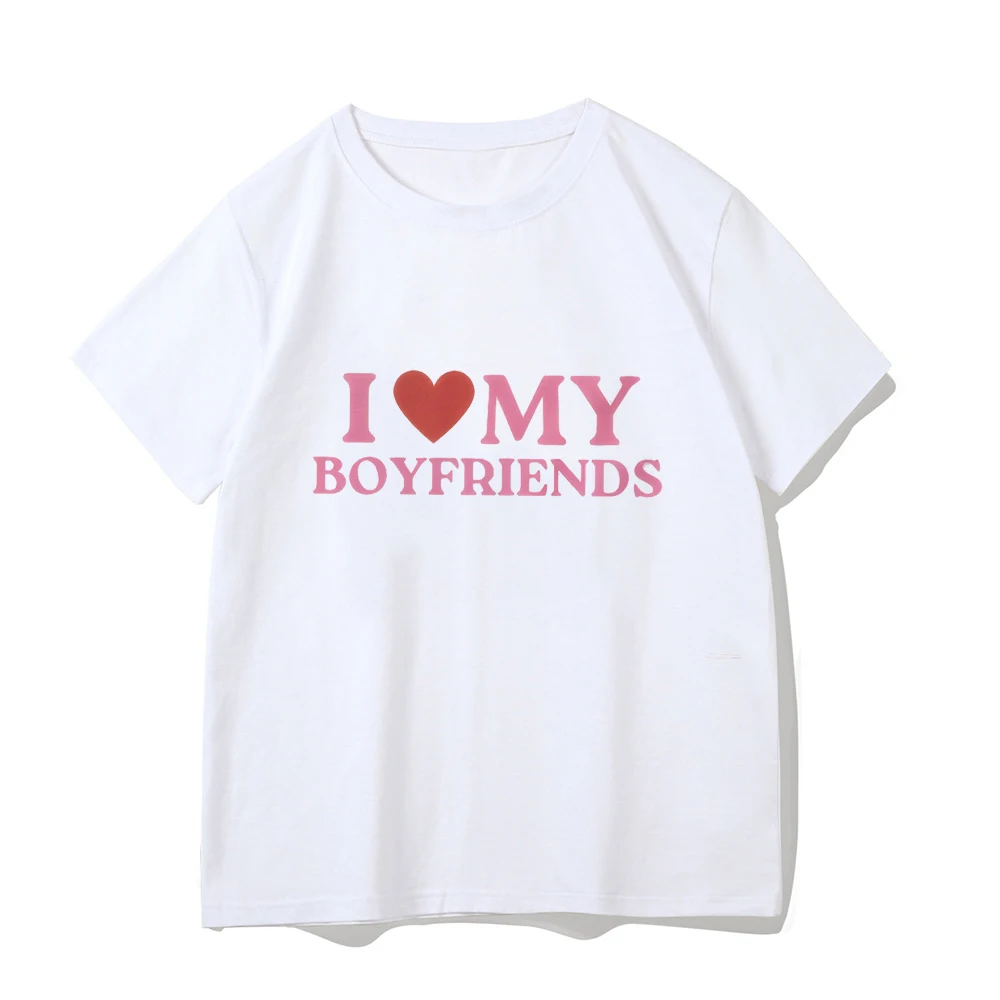 European and American style T-shirt summer new letter street trend short style women's wear