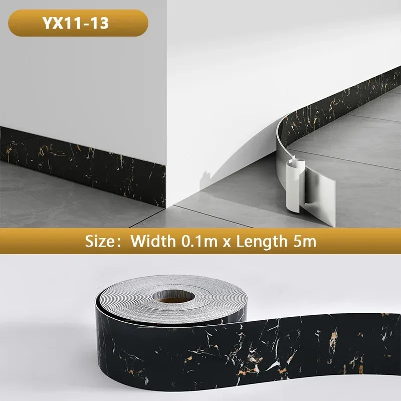 

5m Thickened Self-adhesive Skirting Line TV Background Wall Edge Paste Living Room Plane Foundation Waterproof Line Wall Paste