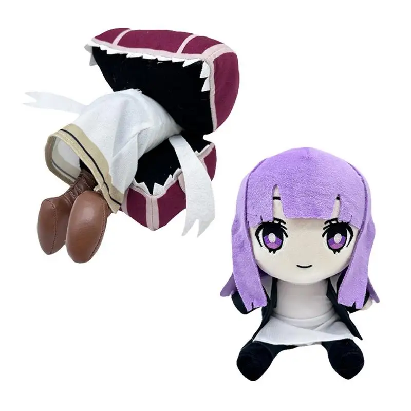 anime spirited away no face man model figure doll figure coin cartoon piggy bank funny toy automatic eaten coin box gifts New Burial Of Frielen Figure Plush Toy Cartoon Anime Frieren Journey's Girls Box Monster Horror Doll Soft Stuffed Toy Kids Gifts