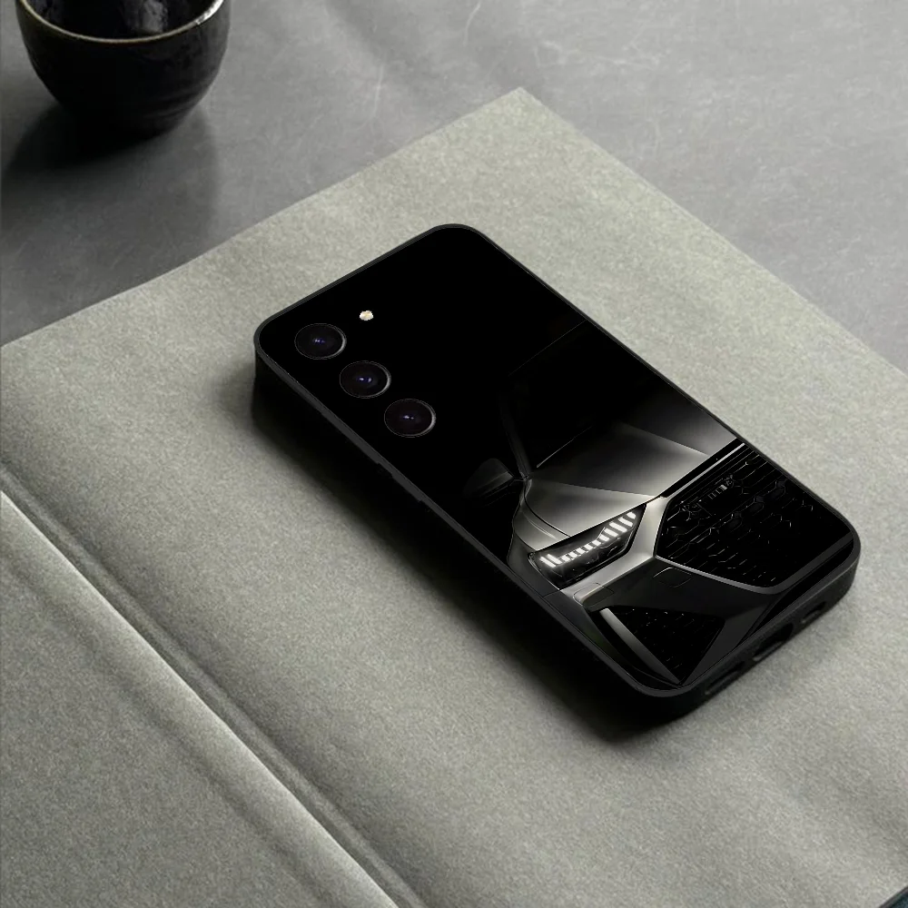 RS Sports Car Shockproof Slim Black Phone Case