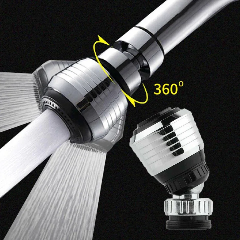 Stainless Steel Kitchen Faucet Sprinkler Water Saving Device Lengthening Rotating Splash Proof Sprayer Extender Bubbler Image 11