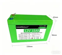 Batterie au lithium rechargeable 12V 12Ah 18650 |   Batterie de stockage d'énergie solaire - Double usage pour l'éclairage électrique 4