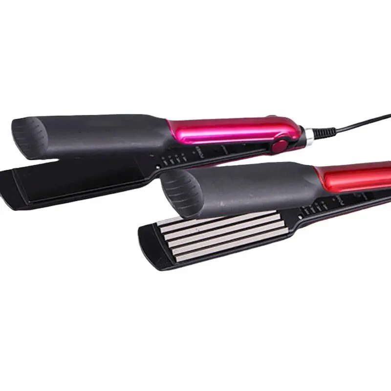 Hair straightener Household Small Splint Straight Hair Straightener Dry and Wet Dual-purpose Corn Perm Perm Multi-speed Adjustable Electric