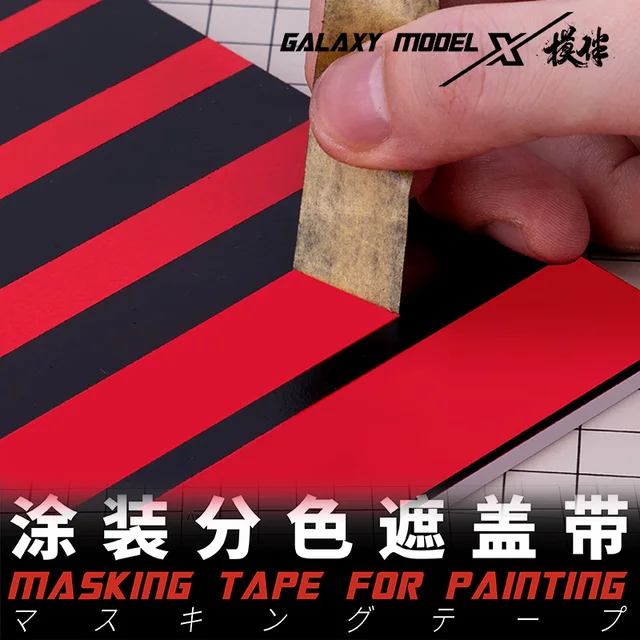 Galaxy Tool Modello pittura Nastro di separazione del colore Nastro adesivo 1mm-24mm Precisione dimensionale Adesione debole senza residui di colla 6