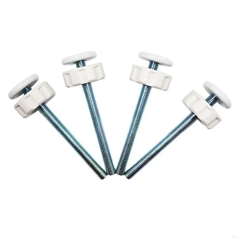 4pcs/pack Steel Screw Nut Staircase Fix Pets Baby Safety Sturdy Gate Bar Install Household Secure Accessory