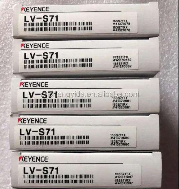 키엔스 LV-S71 초소형 디지털 센서 스팟 스루빔, NPN/PNP 출력, 12-24V 공급
