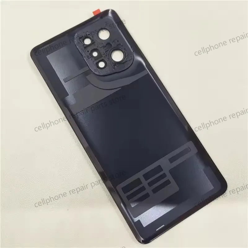 Oppo Find X5용 배터리 교체 수리 부품 커버, 후면 하우징 유리 후면 도어 패널(카메라 렌즈 + 접착제 포함)