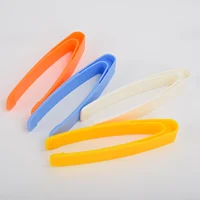 Straight-Head Plastic Tweezers Cosmetic Tweezers First-Aid Kit Tweezers Medical Tools Tweezers Wholesale Large White Clip 1