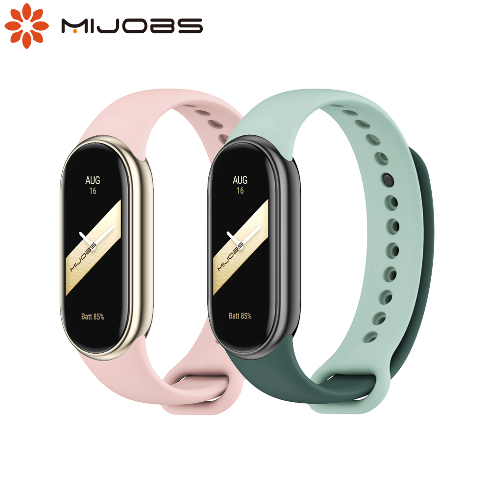 Bracelet for Mi Band 8 Strap for Xiao mi Smart Band 9 8 NFC SmartWatch Sport Silicone Rubber Wristband Correa Miband 8 9 Strap