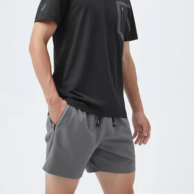 American Style Lightweight Breathable Men's Summer Training Shorts Quick Dry Three-Quarter Length Marathon Fitness Running Pants
