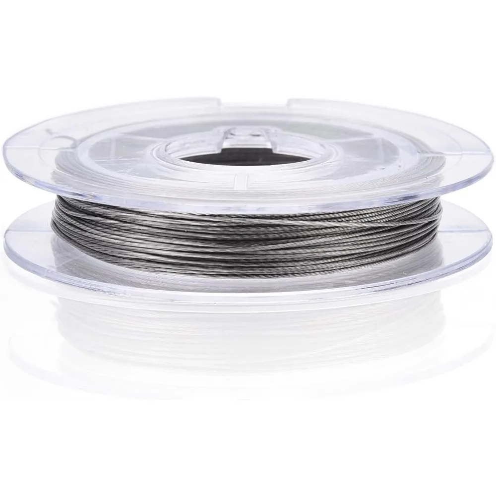 내성성 201 스테인레스 스틸 와이어 스테인레스 스틸 색상 0.38mm 32.8피트(10m)/롤 10롤/그룹