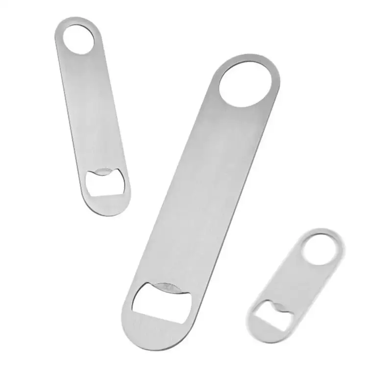 Bottle Opener 1PC Durable Beer Stainless Steel Flat Speed Bottle Cap Opener Remover Bar Blade Kitchen Tool Party Supply
