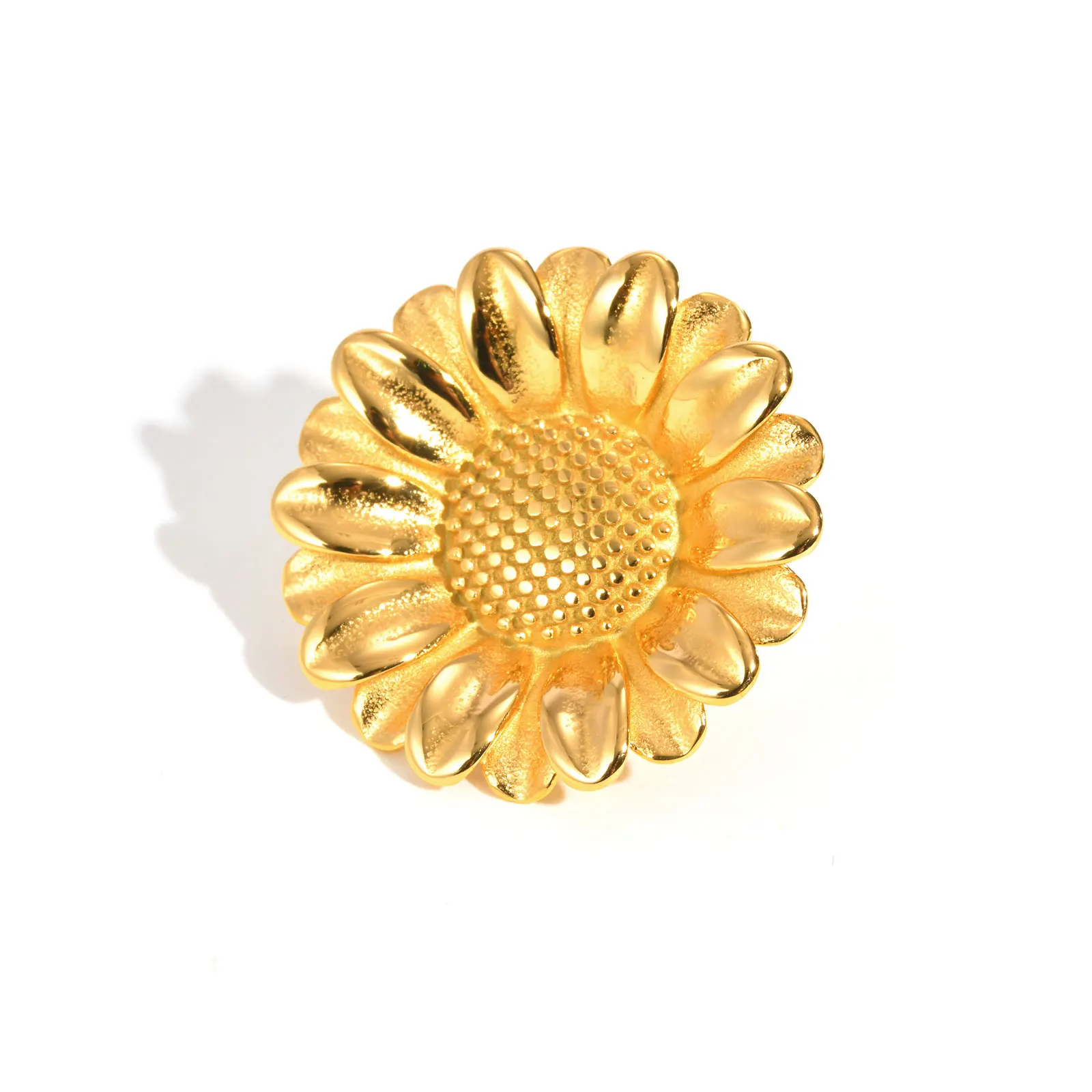 Broche Géométrique Vintage En Métal Doré - Bijou élégant Pour Robe, Veste, Mariage, Soirée
