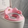 Child Potty Seats with Handles Splash Guard Detachable Soft Cushion Toilet Seats 6