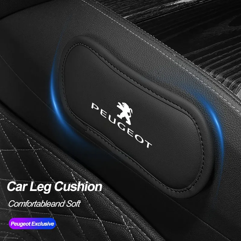 Luxury Car Leather Knee Mat Armrest Soft Pad Thigh Support Cushion