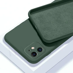 Liquid Silicone Shockproof Bumper Phone Case - Soft TPU Back Cover for Realme 6 6S (Black Green)