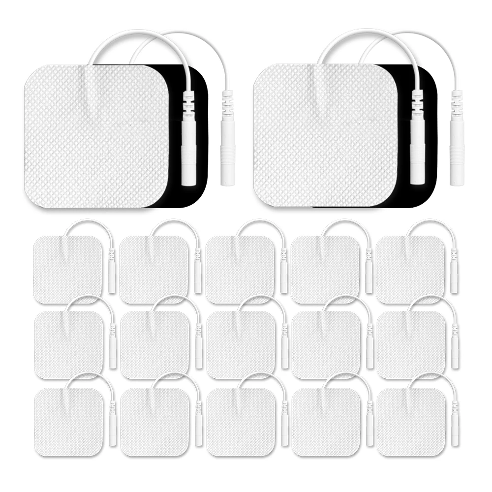 Muscle Stimulator Electrode Pads 10/20Pcs EMS Compex Muscle Stimulator Physiotherapy Acupuncture Patche Conductive Gel Tens Machines Pulse Massage
