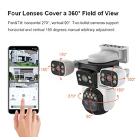 LS VISION 20MP 3 * écrans Surveillance à domicile caméra Wifi 10X Zoom caméra de Surveillance extérieure Ip PTZ suivi automatique sécurité Cctv 4