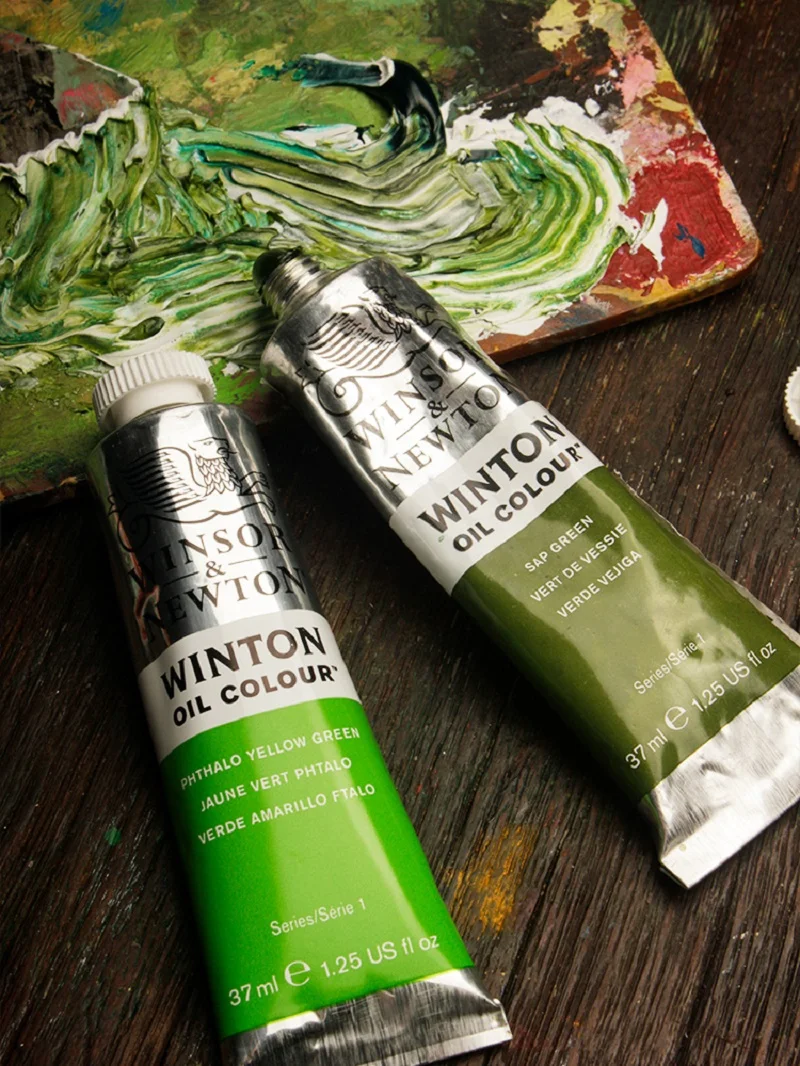 Original British WINSOR&NEWTON WINTON Oil Paint 37ml Tube Academy Art Student Beginner Oil Painting Paint Pigment Art Supplies