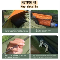 Camping Hammock With Mosquito Net Outdoor Garden Portable Awning Tent Canopy Sleeping Hanging Hammocks Swing For Nature Hike 5