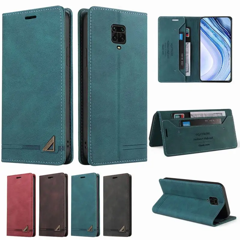Flip Phone Case For Xiaomi Redmi Note 9 Pro Case Wallet Cover For Redmi Note 9S Luxury Book