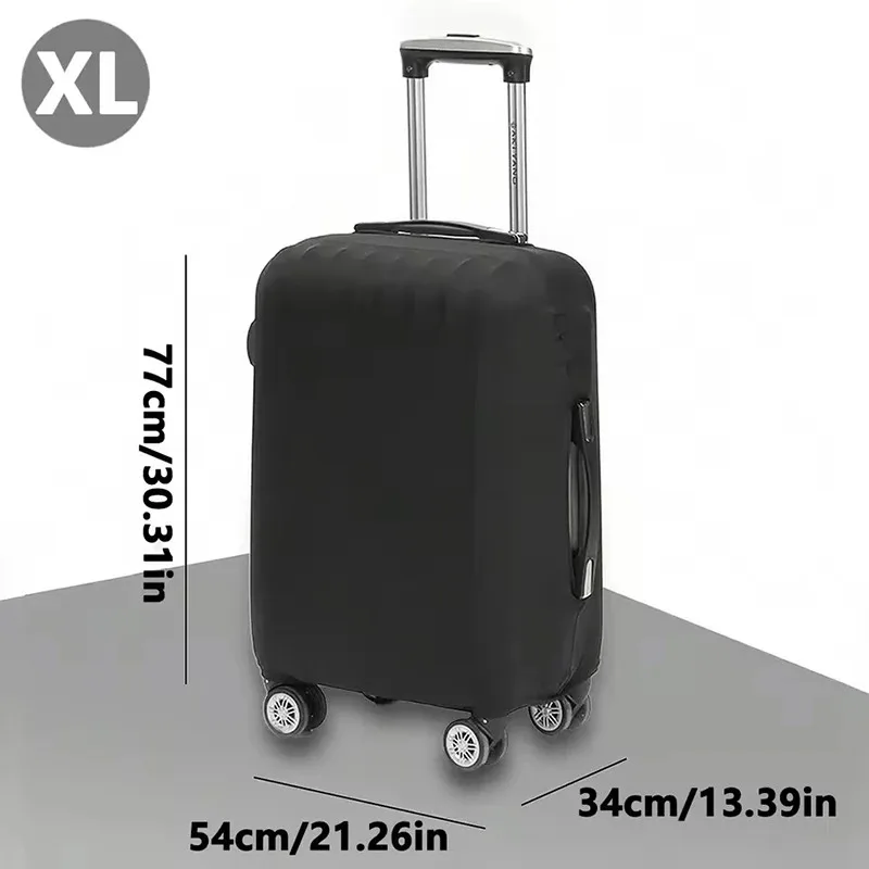 Fashionable solid color travel suitcase protective cover is suitable for 18-32 inch suitcases.