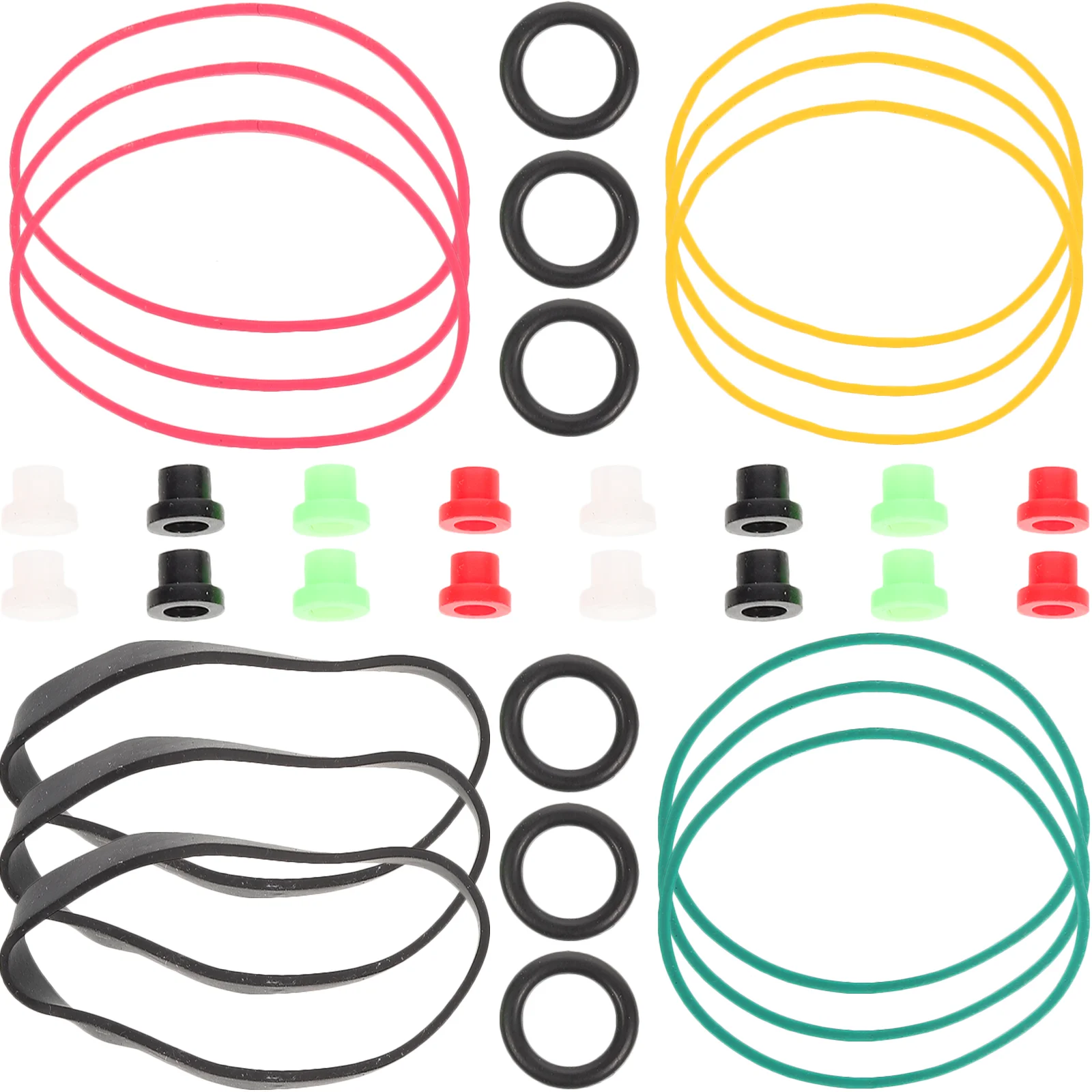 

270pcs Supplies Rubber Bands Pin Cushion Anti-vibration Apron Kit with Case (Random Color)