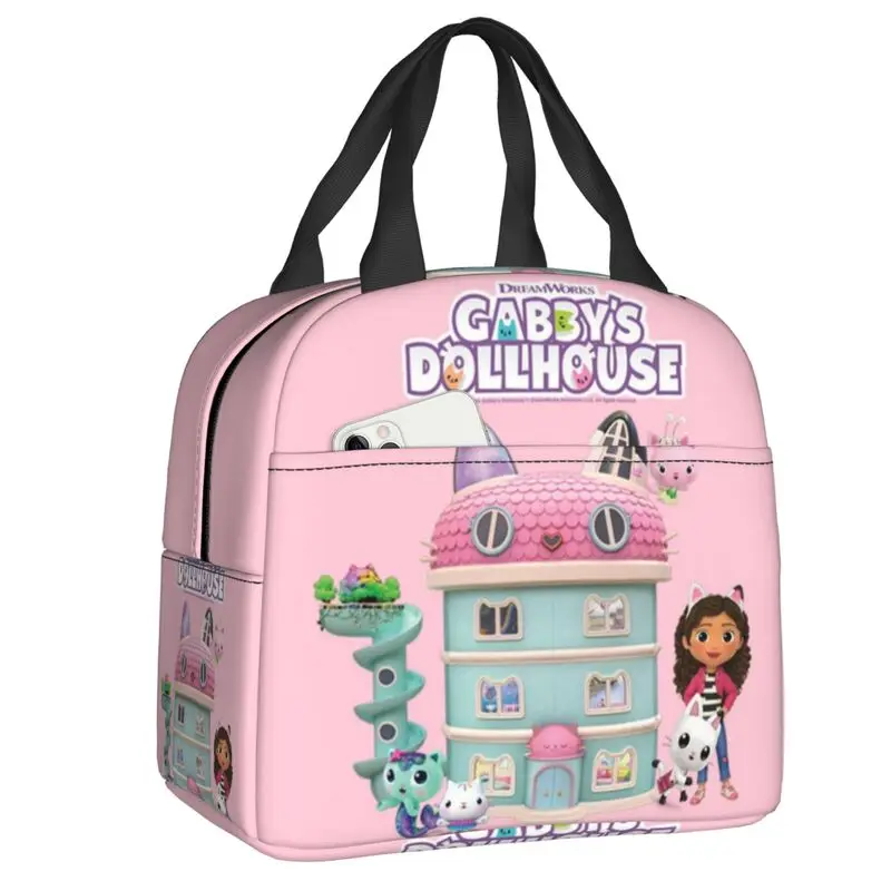 Gabby's Dollhouse Insulated Lunch Bag 3-Piece Set - Purple, BPA