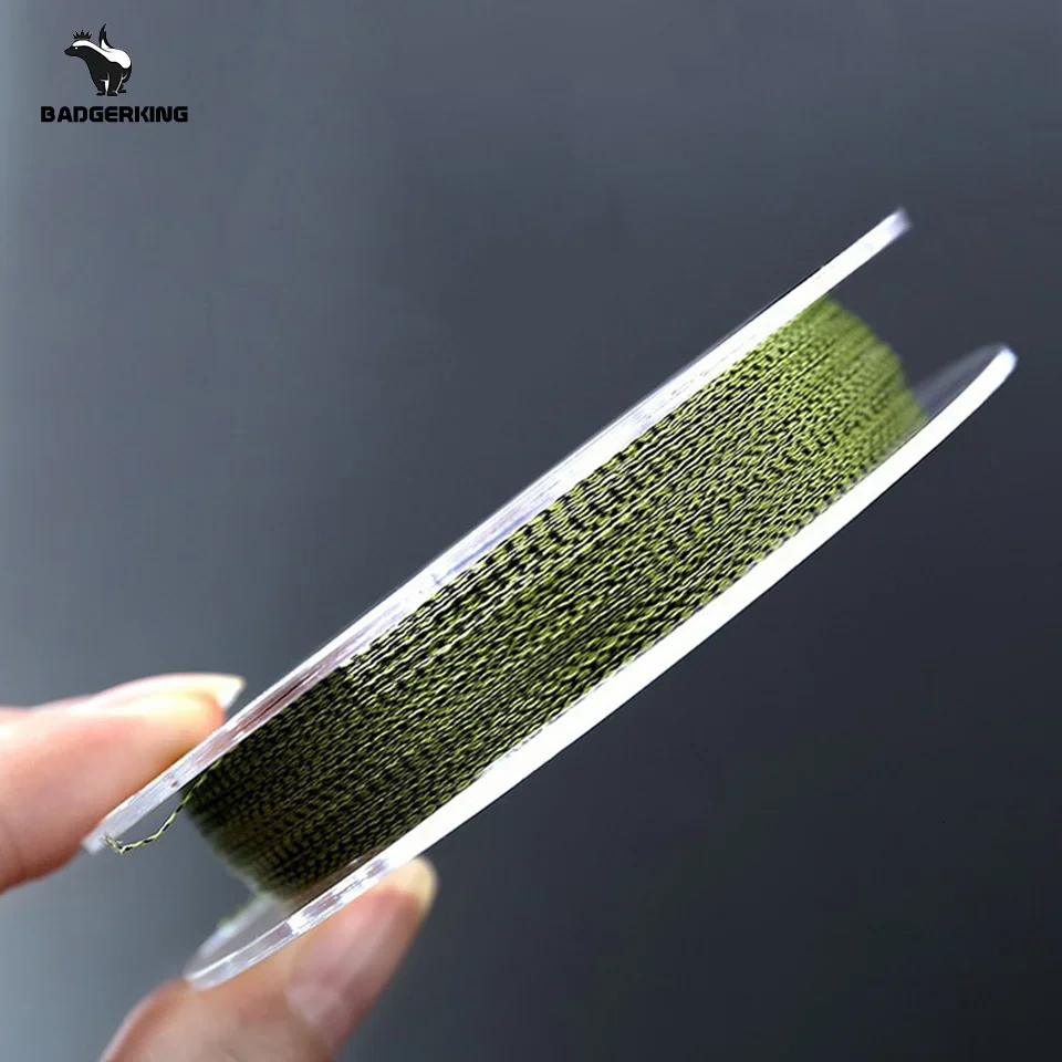 100m carp fishing leader line 4 strands PE braided fishing line multifilament line braid line Camouflage 4cord fishing line 5