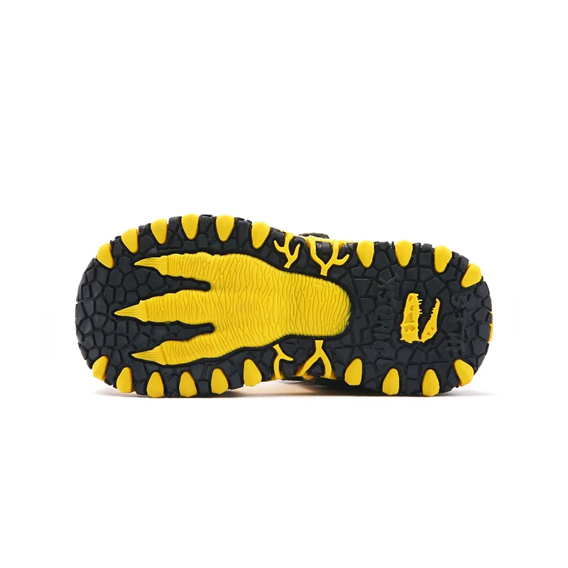 EXDINO Children\'s Sandals T-REX Kids Summer Beach Shoes Leather Closed Toe  Dinosaur 2023 New Boys Girls Outdoor Casual Sandals