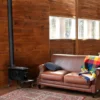 Stove Company Rustic 900 Square Foot Clean Cast Iron Log Burning Wood Stove Reaching Up 54000 BTUswith Cool Touch Safety Handle 5