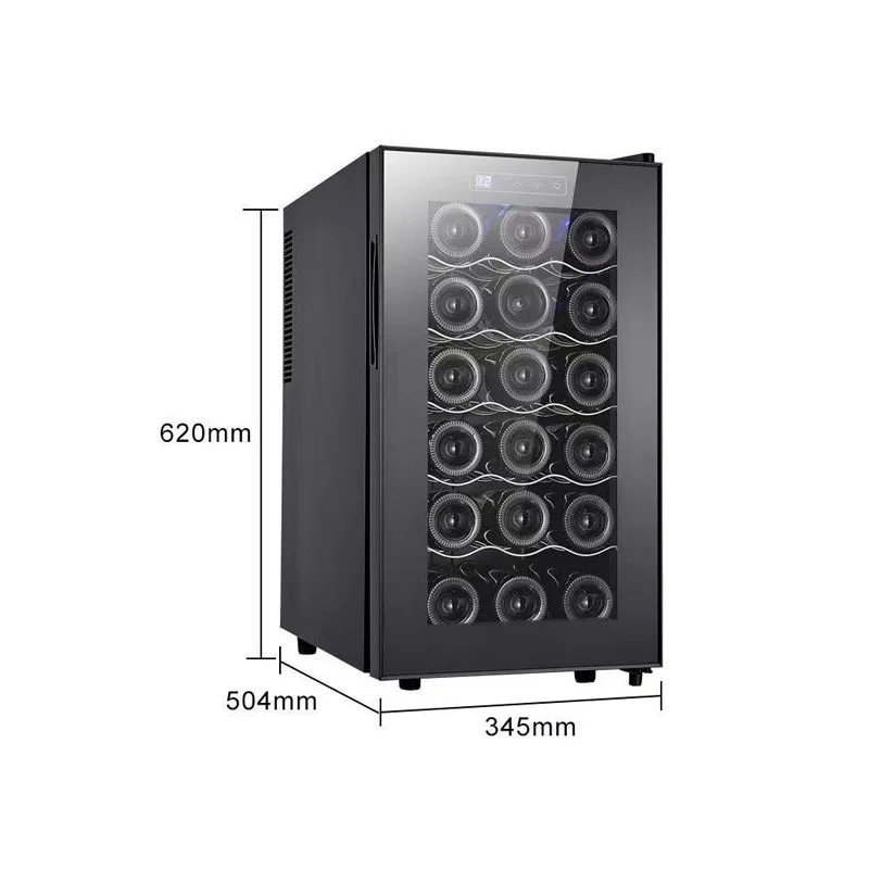 Wine Cooler 46L 18 Bottles Wine Refrigerator Cabinet Fridge Freestanding