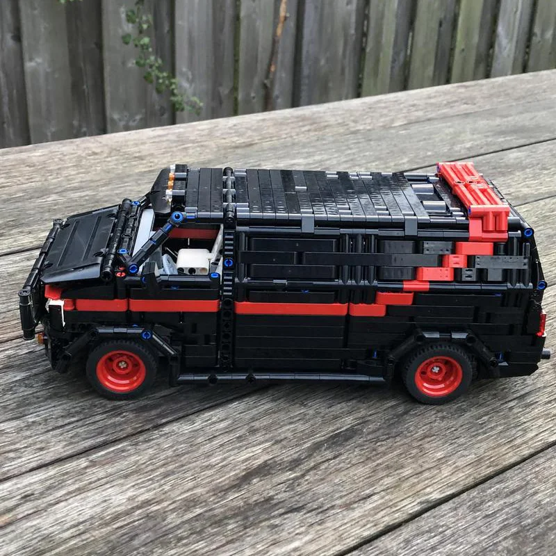2024 NEW Technical MOC-5945 A-Team Van High-Tech SUV RC Remote