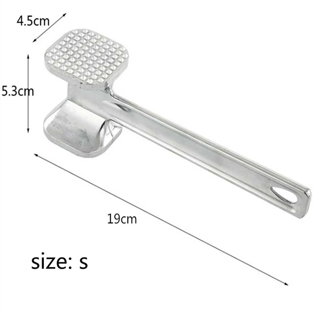 Meat Hammer Aluminum Alloy Tender Loose Dual-Sided Pine For Steak Pork Chicken Chop Kitchen Gadgets