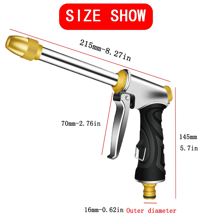 Garden Hose Expandable Magic Hose Expandable Water Hose Water Hose Expandable Hose Expandable Magic Hose Pipe High Pressure Car Wash Hose With Metal Spray Gun Set