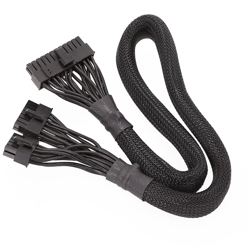 

2X 14+10Pin To 24 Pin ATX Power Supply Cable 20+4 Pin PC PSU Motherboard Cable For Corsair AX1500I AX1200I AX860I AX760I