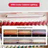 Sewing Table, Sewing Machine Desk With Under Cabinet Lights, Charging Station, 65 Spools Thread Rack Multipurpose Craft Storage 4