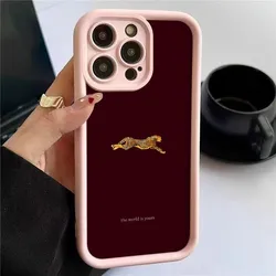 Leopard Pattern Silicone Phone Case - Stylish and Durable Protective Cover - Galaxy S23+ (Light pink)