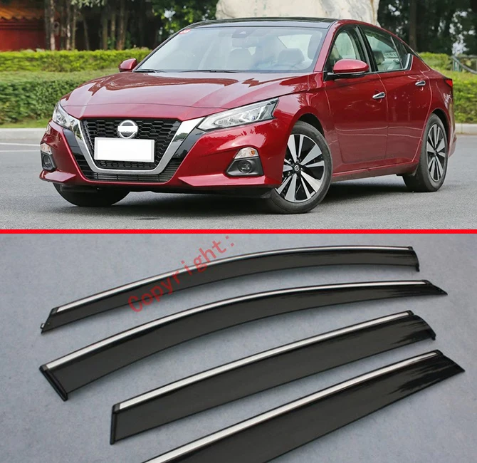 

Window Wind Deflector Visor Rain/Sun Guard Vent For Nissan Altima MK7 2019 2020 Car Accessories Stickers