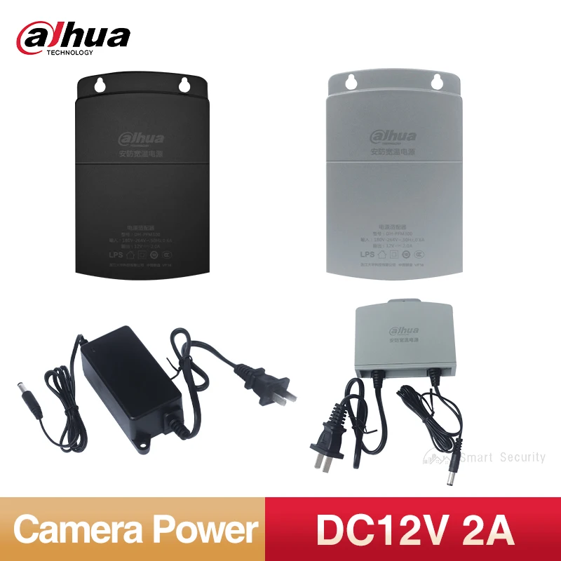 Dahua Original DC12V 2A Camera Power Adapter Outdoor Waterproof 100240 V CCTV Supply Voltage