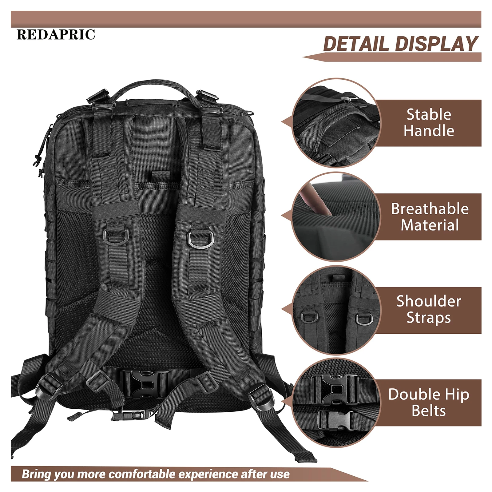 Waterproof 45L Tactical Backpack for Camping Hiking