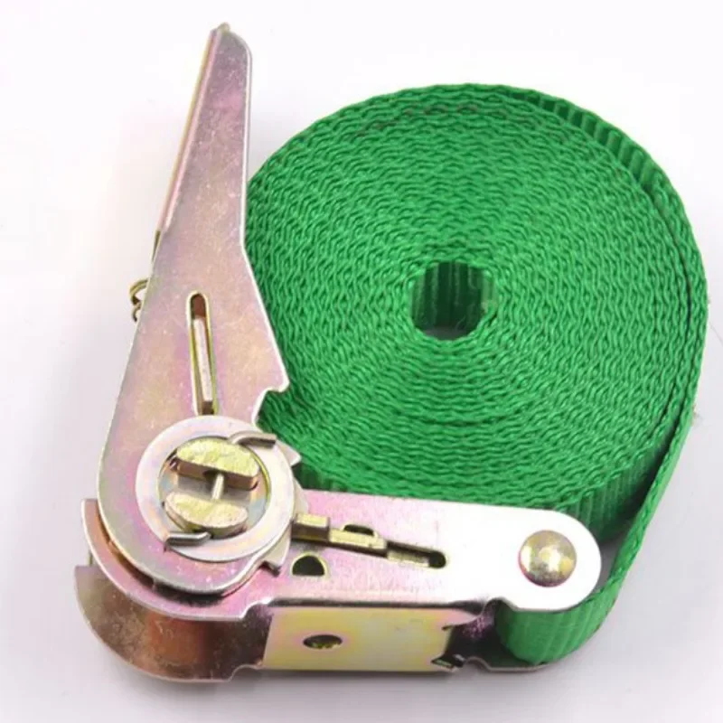 Cargo Strap Ratchet Tensioner Freight Car Fixed Tightener Tighten Rope For Luggage Goods Transportation Outdoor Camping 1m/3m/5m cargo straps