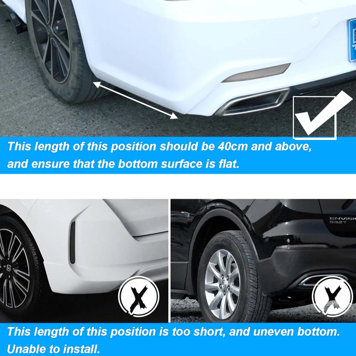 Rear Bumper Lip Diffuser Splitter Canard Spoiler for Audi A3 B6 B8 B5 B9 A6 C5 C6 C7 A5 Q5 Q7 8P 8V 8L